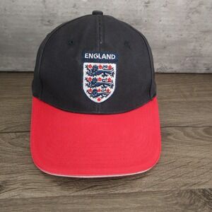 England Hat Cap Strap Back Boys One Size Blue Red Soccer Umbro Junior Crest